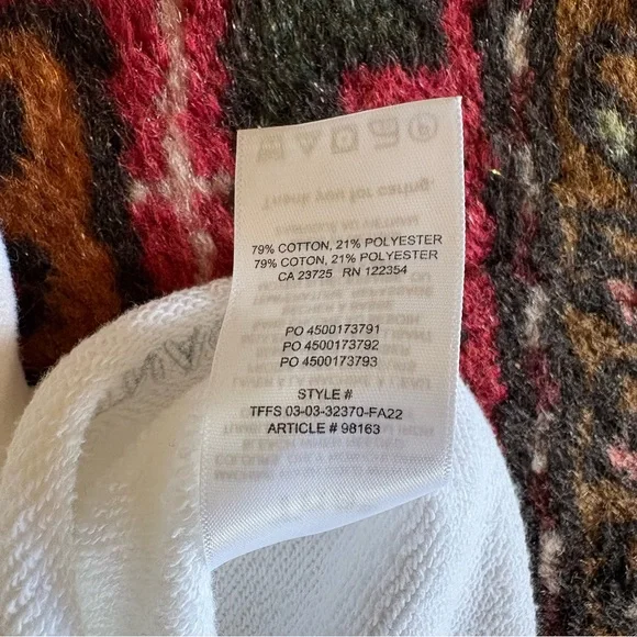 TNA Women's White cropped Crewneck Sweatshirt size medium - Picture 6 of 6